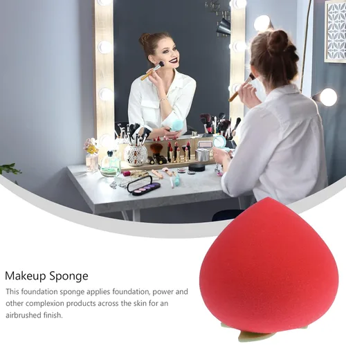Vista 5 de Uonlytech Esponja de belleza de frutas, almohadillas de algodón para maquillaje facial, kit de maquillaje de cara, base de maquillaje en polvo