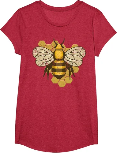Vista 80 de Retro Beekeeper Beekeeper Honey Bumblebee Vintage Saves Bees T-Shirt Asphalt Grey