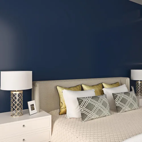 Vista 7 de Livelynine Papel tapiz azul real para despegar y pegar, papel de contacto azul oscuro, para aula, escritorio, papel de pared para niños, niñas