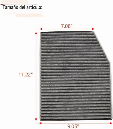 Vista 4 de RLB-HILON Filtro de aire de cabina Compatible con Ford Transit 150 250 350, para 2015 2016 2017 2018 2019 2020 2021 2022 2023 Año