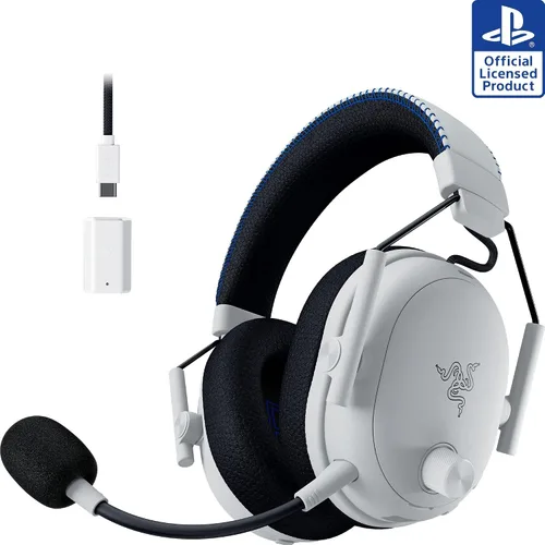 Vista 13 de Razer BlackShark V3 Pro Wireless ANC Gaming Headset for PC: Full Band Mic - 50mm Drivers - 2.4 GHz, Bluetooth, USB, 3.5mm - Works with Mac, PS5