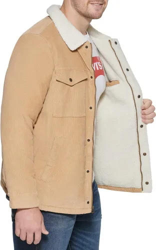 Vista 4 de Levi's Men's Corduroy Sherpa Trucker Jacket