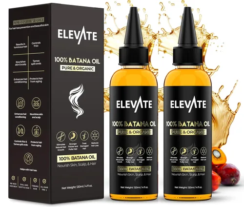 Vista 9 de Elevate Aceite de batana para el crecimiento del cabello Aceite orgánico crudo 100% puro y natural de Honduras Suero prensado en frío y sin