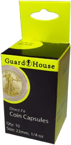 Vista 7 de Cápsulas de monedas American Gold Eagle de ajuste directo de 1 onza – Paquete al por menor de 10 1 Oz Oro