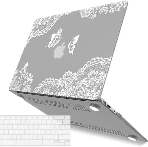 Vista 52 de IBENZER - Funda compatible con MacBook Air de 11 pulgadas, modelo A1370 A1465, funda de plástico suave al tacto, rígida, en paquete con funda
