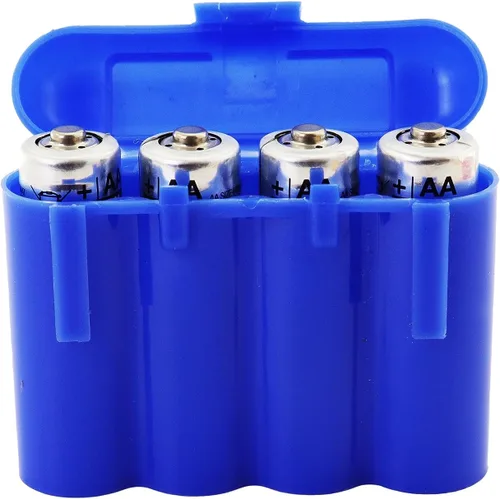 Vista 5 de 2 azul AA AAA batería batería de almacenamiento de plástico caja titular de la caja de los E.e.u.u