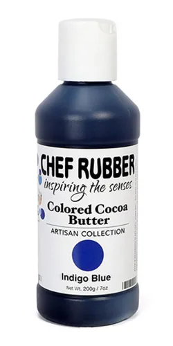 Vista 8 de Chef Rubber Manteca de cacao, colección artesanal, blanco alabastro, 7 onzas