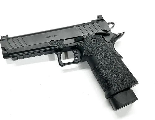 Vista 8 de Handleitgrips Cinta de agarre para pistola compatible con Springfield Prodigy – Cinta de agarre de pistola de goma texturizada negra, fácil