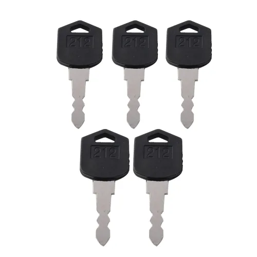 Vista 3 de Llaves de interruptor de encendido estampadas 212 reemplazan 554212, 5 llaves de encendido de repuesto para carretilla elevadora Daewoo