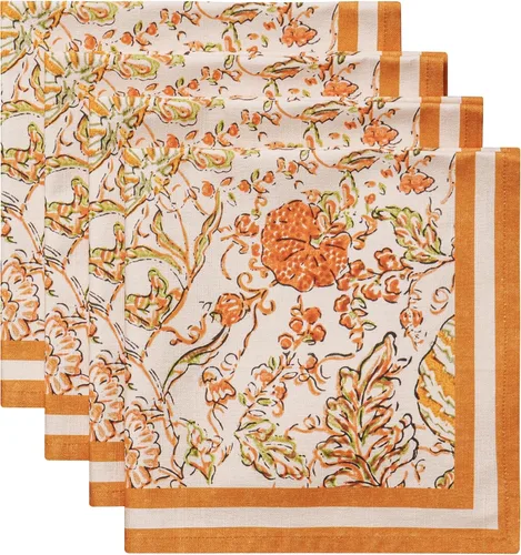 Vista 83 de Maison d' Hermine Juego de 4 servilletas de tela 100% algodón, suaves y duraderas, servilletas cuadradas reutilizables para uso diario, lavables