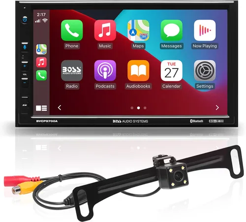 Vista 9 de BOSS Audio Systems BCP62 Estéreo para Auto - Apple CarPlay, Doble DIN, Pantalla Táctil Capacitiva de 6.2 Pulgadas, Bluetooth, Sin Reproductor