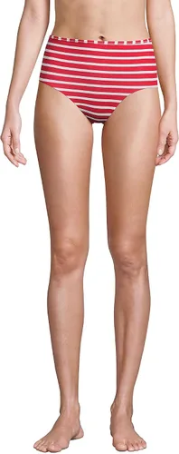 Vista 2 de Lands' End Parte inferior de bikini reversible de cintura alta resistente al cloro para mujer