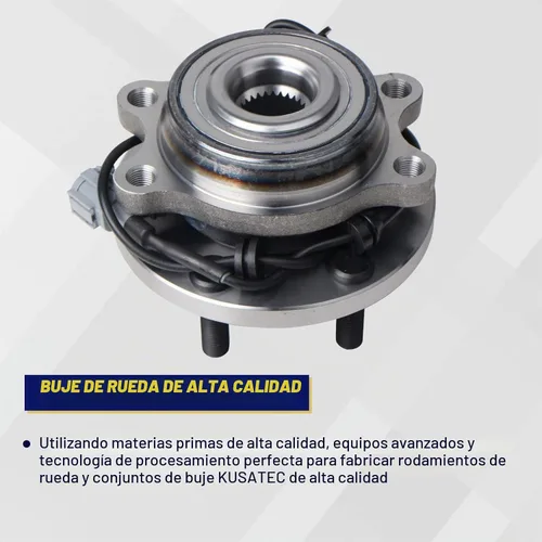 Vista 3 de KUSATEC 515065 Conjunto de cubo de rodamiento de rueda delantera, paquete de 2 para Nissan Frontier 2005-2017 Pathfinder 2005-2012 Xterra 2005-2015