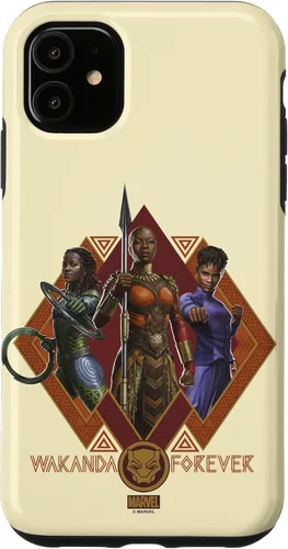 Vista 8 de iPhone 16 Marvel Black Panther: Wakanda Forever Hero Warrior Trio Case