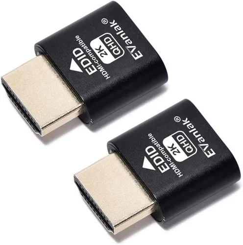 Vista 7 de EVanlak 4K 120Hz HDMI 2.1 Dummy Plug edid Headless - Emulador de pantalla virtual de alta resolución para PC, auriculares VR minería