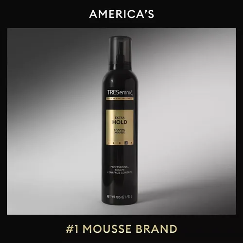 Vista 7 de TRESemmé Mousse moldeador, 2 unidades de sujeción extra + botella de tamaño de viaje, mousse hidratante para el cabello para esculpir, control