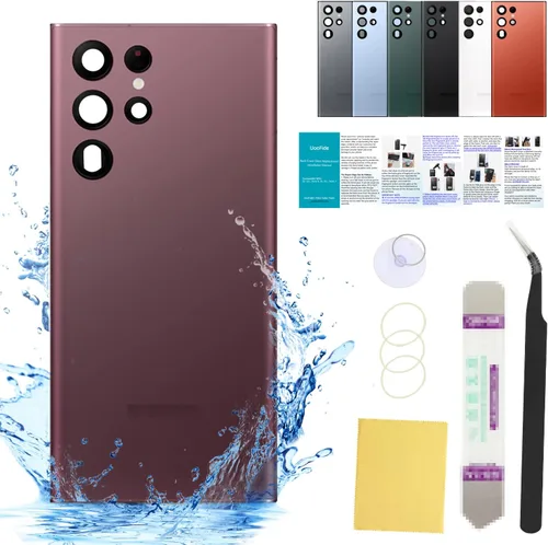 Vista 27 de Compatible con Samsung Galaxy Note 8 - Carcasa trasera de repuesto de cristal de 6.3 pulgadas, SM-N950, todos los portadores con manual de Negro