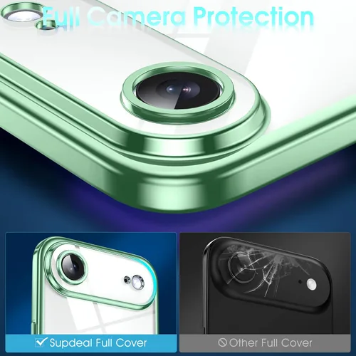 Vista 495 de Supdeal Funda cristalina transparente para iPhone 11, [No se amarillea] [Protección de la cámara] [Probado contra caídas de grado militar] Funda