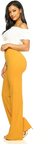 Vista 2 de Cemi - Pantalones de vestir de tiro alto para mujer