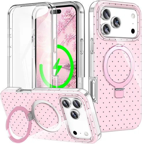 Vista 13 de Funda para iPhone 16 con protector de pantalla-Lotus A25