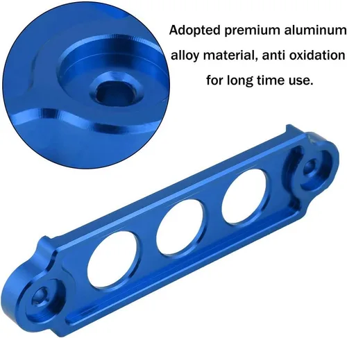 Vista 3 de Fydun Soporte de amarre de batería, batería de carreras de coches, bloqueo de soporte de sujeción anodizado para Civic/CRX 1988-2000 (azul)