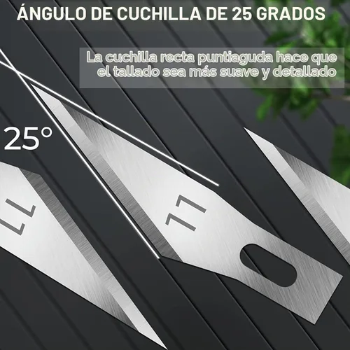 Vista 4 de Jetmore Paquete de 60 Cuchillas Exacto 11, Cuchillas de Cuchillo de Manualidades de Repuesto, Cuchilla Exacto 11, Recambios de Cuchillas