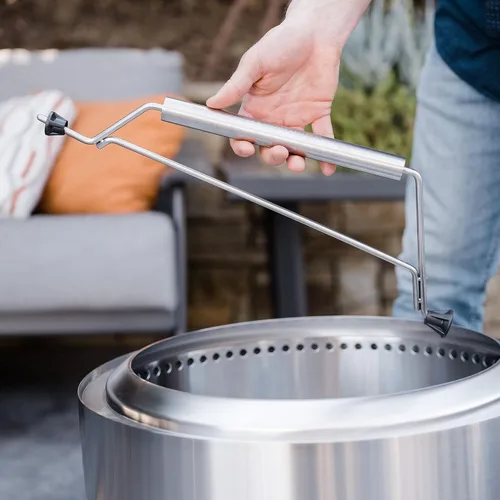 Vista 5 de Solo Stove Bonfire Pit Handle Accesorio gran portátil para acampar al aire libre, herramienta para transportar equipos de campamento estufas
