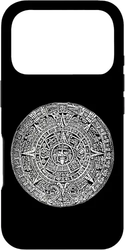 Vista 30 de Aztec Calendar Sun Stone Mexican Mayan Calendario Azteca Case for iPhone 17