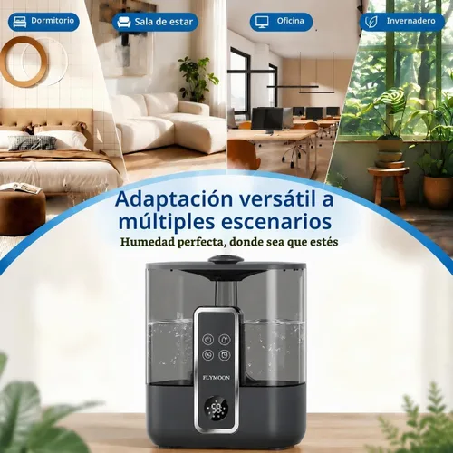 Vista 7 de FLYMOON Humidificadores de niebla fría de 5L de llenado superior con 28dB Tuya App & Touch Control, Auto-Off, 12H Timer, 50 Hour Runtime