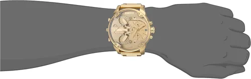 Vista 3 de Diesel Mr Daddy 2.0 Reloj cronógrafo de acero inoxidable de cuarzo, color Tono dorado (modelo DZ7399)