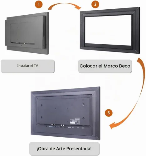 Vista 8 de Soulaca 22" webOS Smart Mirror TV con decoración de marco blanco Galería inteligente
