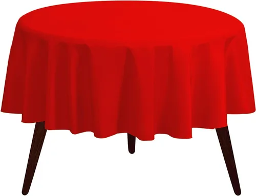 Vista 51 de Pomp - Mantel premium de poliéster con estampado abstracto de 52 x 52 pulgadas cuadradas Tela de fácil cuidado, resistente a arrugas y manchas