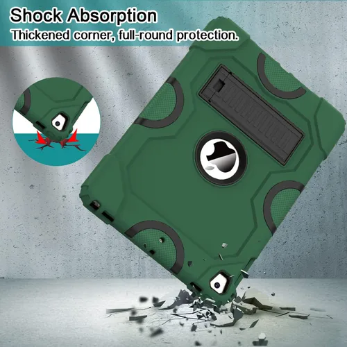Vista 4 de ZoneFoker Funda para iPad de 6ª/5ª generación (9.7 pulgadas, modelo 2018/2017), iPad Air 2 / 1ª, iPad Pro 9.7, funda protectora resistente a prueba