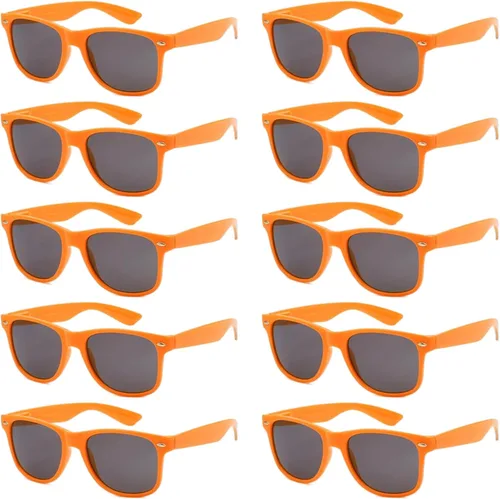 Vista 13 de Paquete de 10 lentes de sol a granel con protección UV para Bandera Americana Humo
