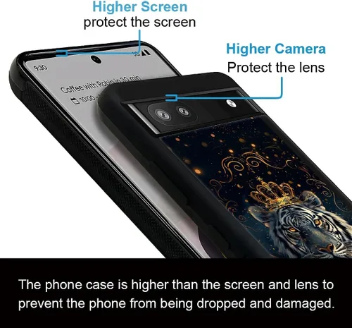 Vista 742 de Compatible con Google Pixel 4A 5G Mobile Case Creative Acrylic Panel trasero Silicona Protección Grip especialmente diseñado para Google Pixel 4A 5G