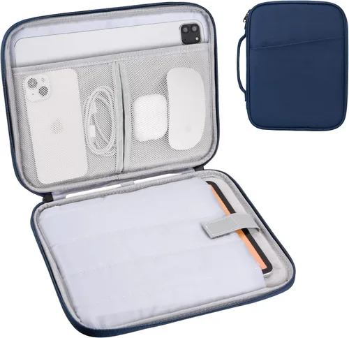 Vista 10 de Funda de transporte para iPad de 9 a 11 pulgadas, bolsa acolchada para tableta de viaje para iPad Pro de 11 pulgadas (M4), iPad 10.9