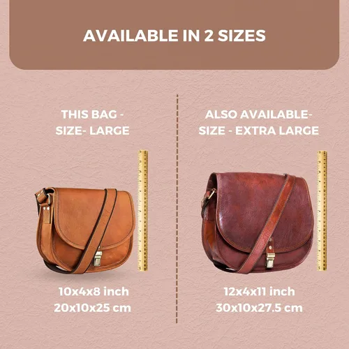 Vista 6 de Bolsa de sillín para mujer, bolsos cruzados de cuero genuino para mujer, cartera para mujer, bolsos para mujeres, bolsos bohemios, Marrón Vintage