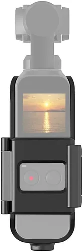 Vista 2 de Carcasa estabilizadora de cámara, carcasa protectora, kit de marco de soporte para tornillo de 1/4 compatible con DJI OSMO Pocket/Pocket 2 para osmo