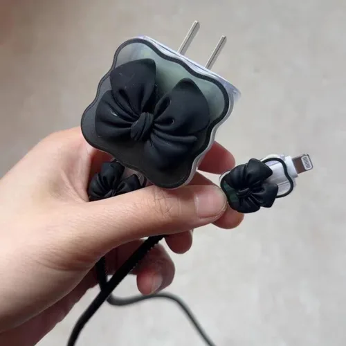 Vista 5 de Protector de Cable DIY Ahorra-Cables del Cargador, Cable de Datos 5 en 1 18W/20W Estuche Cargador USB-C Protector de Línea de Cable Compatible