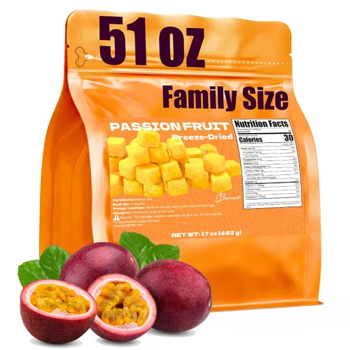 Vista 10 de Cubos de fruta del dragón liofilizado de 26.8oz Fruta del dragón seca