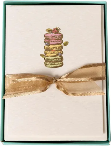 Vista 29 de Graphique Tarjetas de Apple, paquete de 10 tarjetas con sobres, saludos para todas las ocasiones, interior en blanco, relieve de lámina dorada