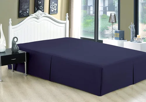 Vista 6 de Marina Decoration Falda de cama ultrasuave y sedosa de calidad de hotel para todas las estaciones, bolsillo profundo, caída de 16 pulgadas, rayón