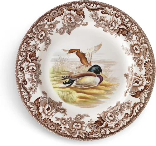 Vista 3 de Spode Plato de sopa de ciervos Woodland American Wildlife