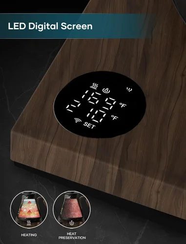 Vista 6 de INTASTING Hervidor Eléctrico, Hervidor Eléctrico de Cuello de Ganso, Control Preciso de Temperatura de ±1℉, Interior de Acero Inoxidable, Negro ónice