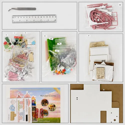 Vista 7 de Kit de rincón de libros para bricolaje con luz LED, casa de muñecas en miniatura, rompecabezas de madera 3D, decoración de estantería, regalo