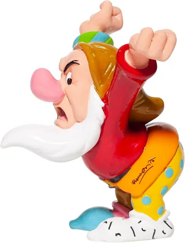 Vista 2 de Enesco Disney by Romero Britto Snow White and The Seven Dwarfs Grumpy - Figura en miniatura, 4.7 pulgadas, multicolor