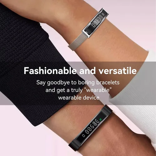 Vista 4 de Pulsera inteligente de salud, regalos para mujeres y hombres, regalos de elefante blanco, seguimiento de actividad y fitness, frecuencia cardíaca