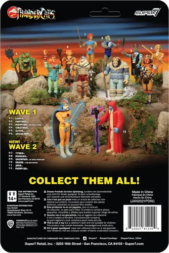 Vista 3 de Super7 Thundercats Grune Figura de Reacción de 3.75 pulgadas