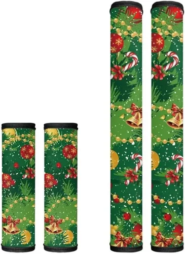 Vista 13 de Horeset Fundas para manija de puerta de refrigerador con estampado de bandera estadounidense, lavable, antideslizante, protector de US Flag