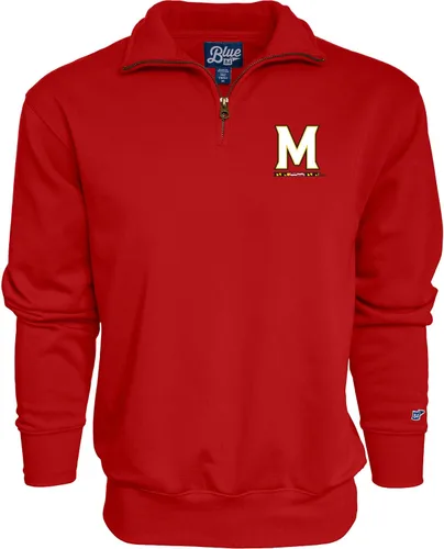 Vista 65 de Blue 84 Sudadera con cremallera de un cuarto para hombre de la NCAA